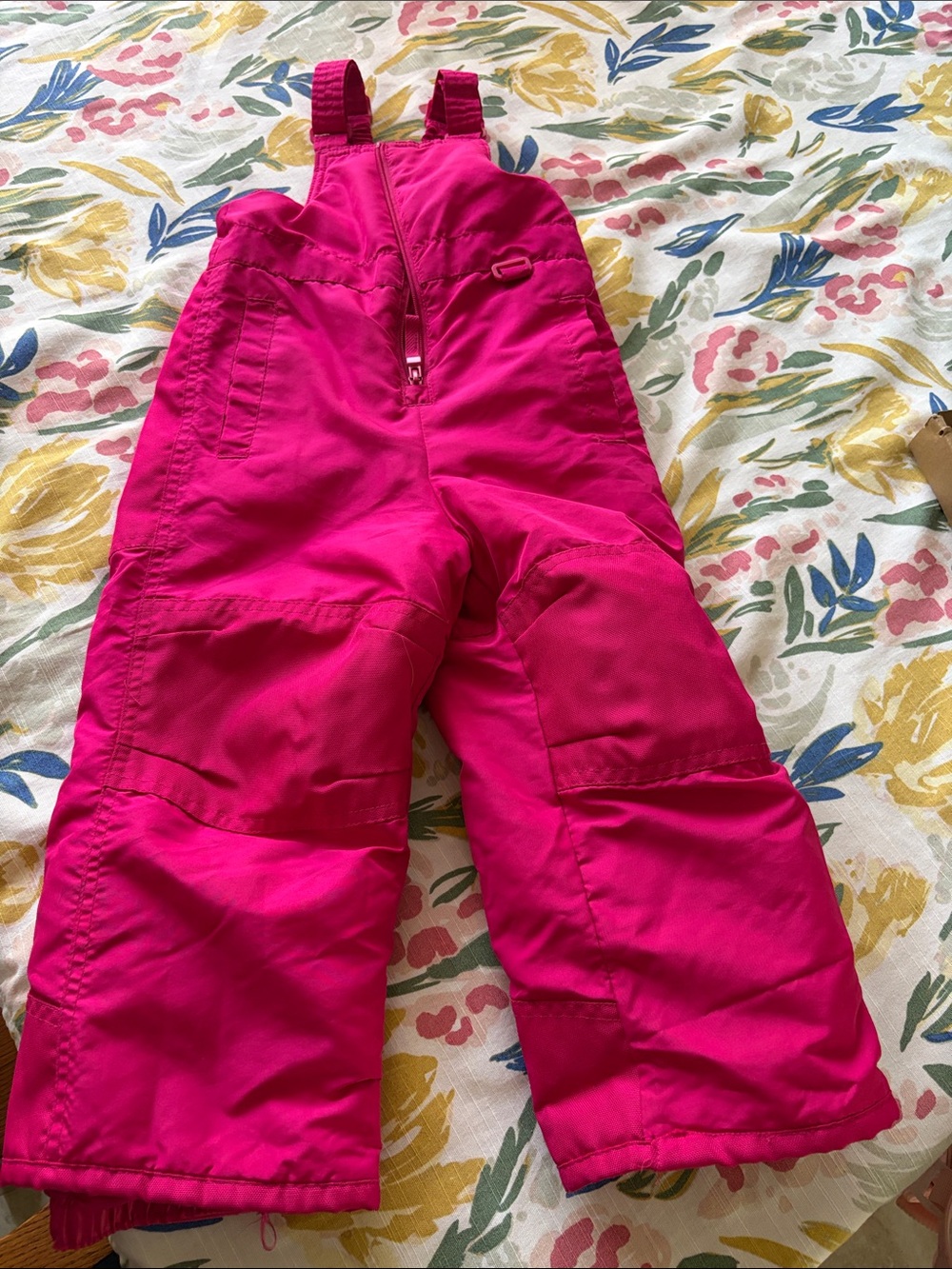 Circo Bright Pink Kids Snow Overalls